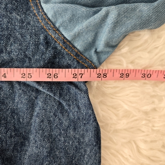 Thrill Jeans Plus Size Patchwork Cropped Jean Jacket. Size 3X. New. - Picture 6 of 9